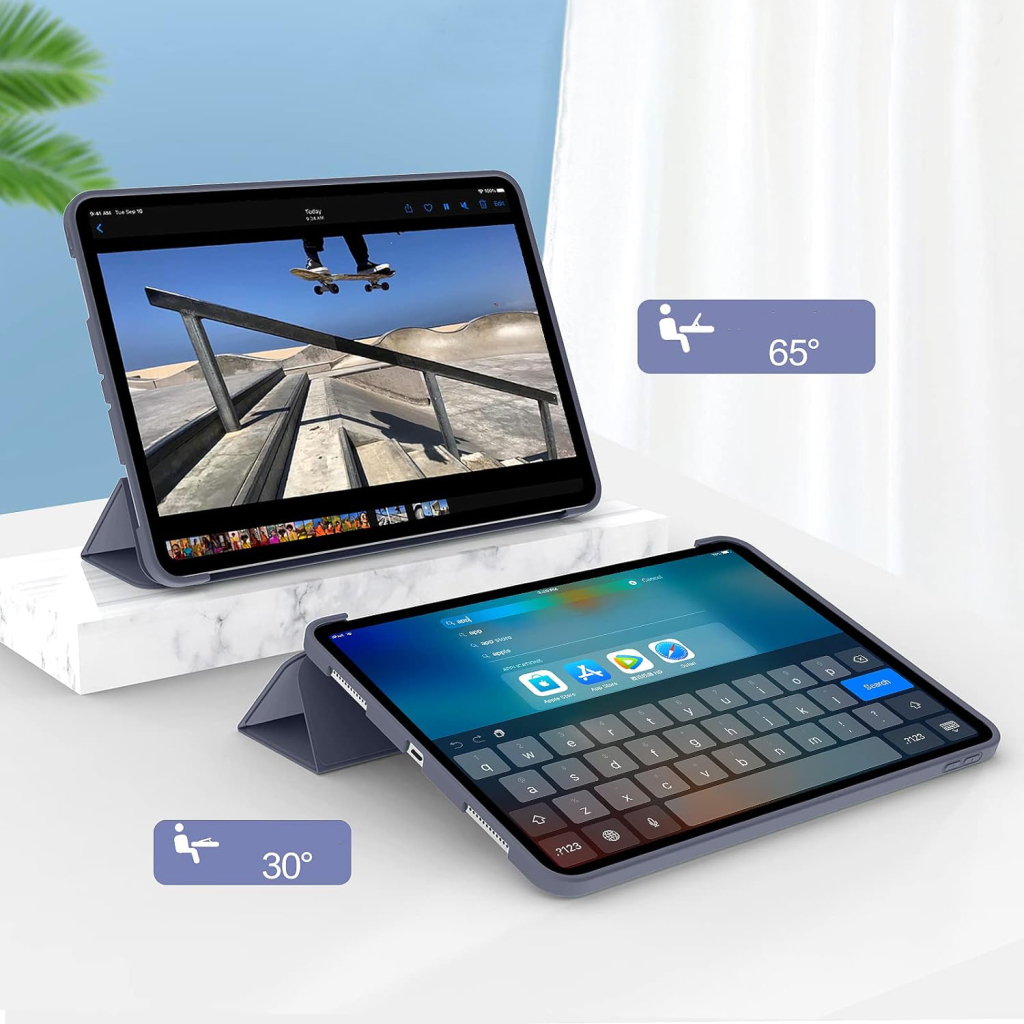 Чохол до планшета BeCover Tri Fold Soft TPU Silicone Apple iPad Pro 12.9 2020/2021/2022 Purple (711739) - зображення 3