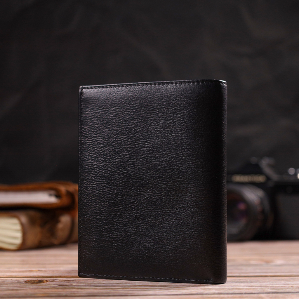 Гаманець Canpellini З натуральної шкіри Чорний (21753) - зображення 7