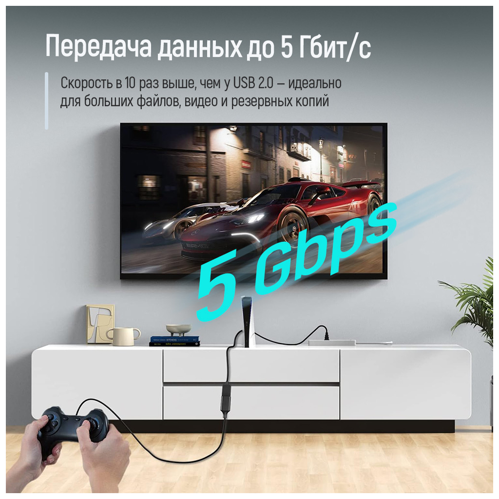 Дата кабель USB 3.0 AM/AF 1.8m black ColorWay (CW-CBUF075-BK) - picture 9