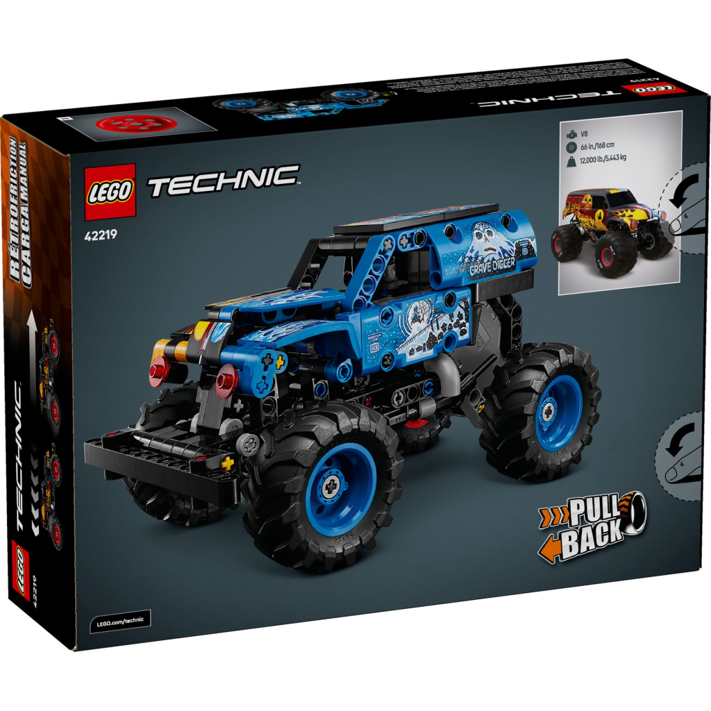 Конструктор LEGO Technic Monster Jam Grave Digger Вогонь і лід (42219) - зображення 7