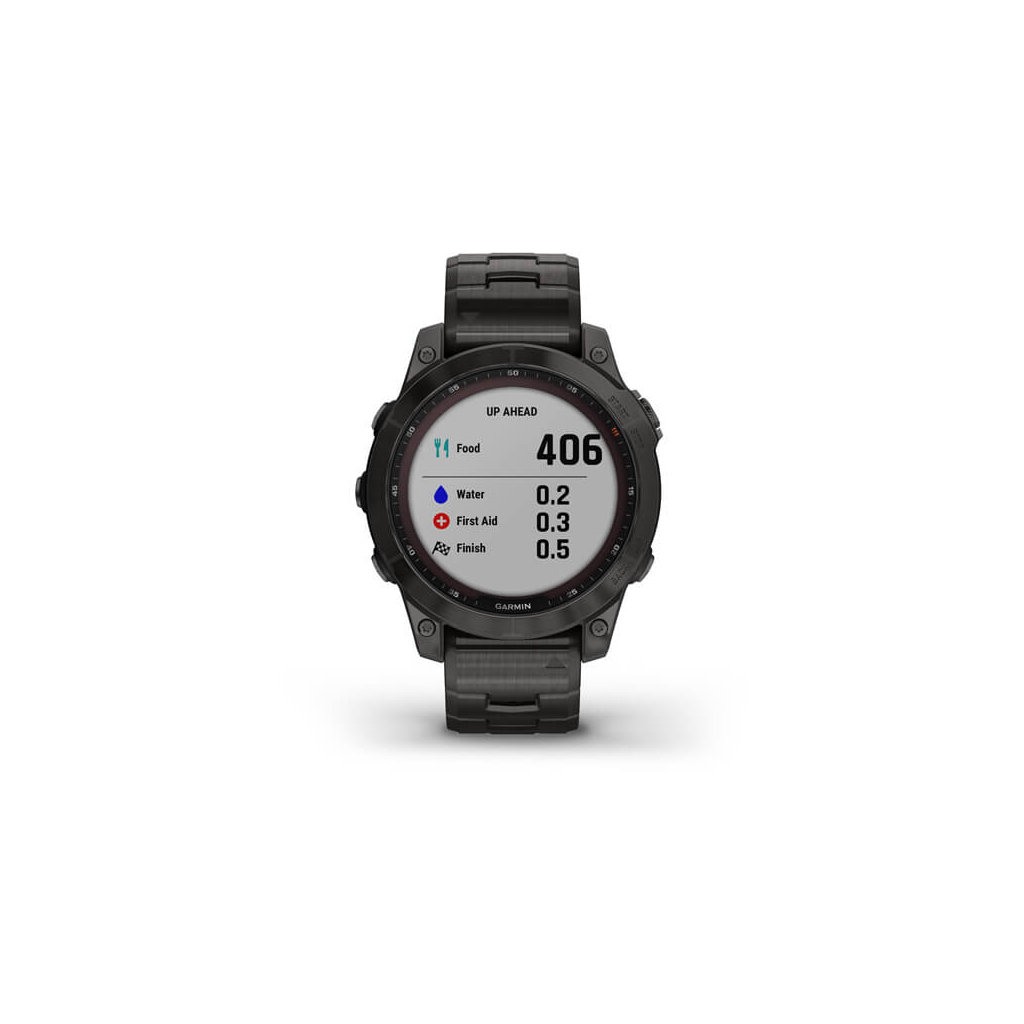 Смарт-годинник Garmin fenix 7 Sapph Sol, Carbon Gray DLC Ti w/ DLC Ti Bracelet, GPS (010-02540-39) - зображення 8
