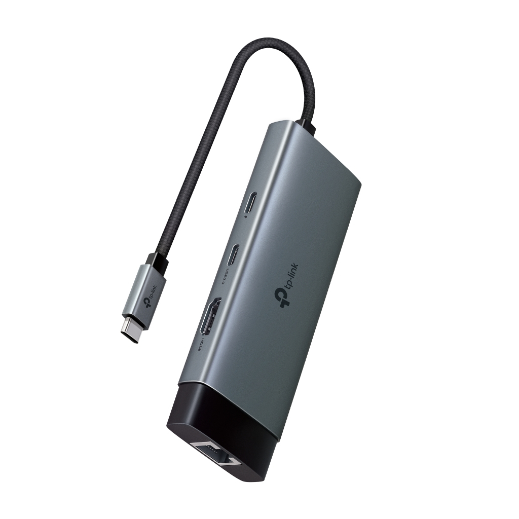 Концентратор TP-Link USB 3.0 6-in-1 2xUSB 3.0 + 1xUSB-C + 1xHDMI + 1xRJ45 + PD 100W (UH6120C) - зображення 4