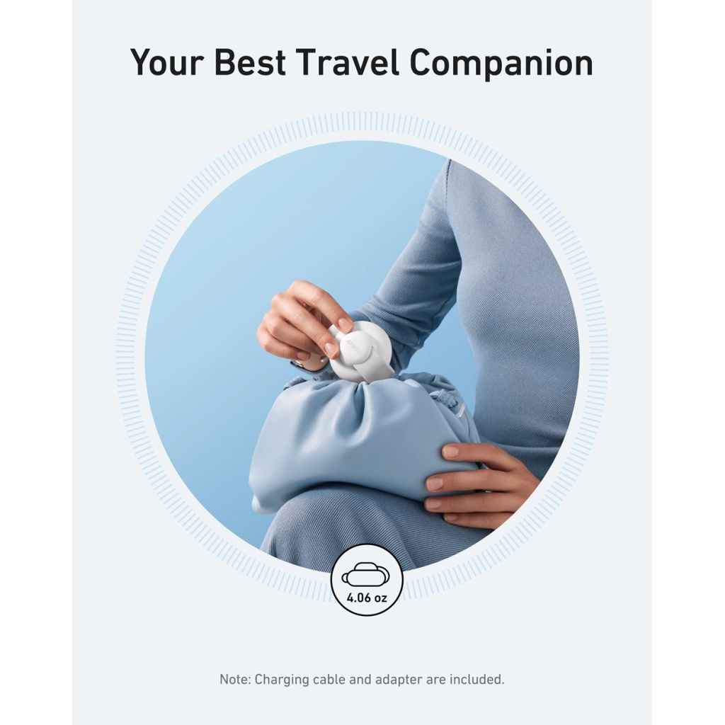 Зарядний пристрій Anker MagGo Wireless Charging Pad 15W 3-in-1 Foldable White (B25M8H21) - зображення 4