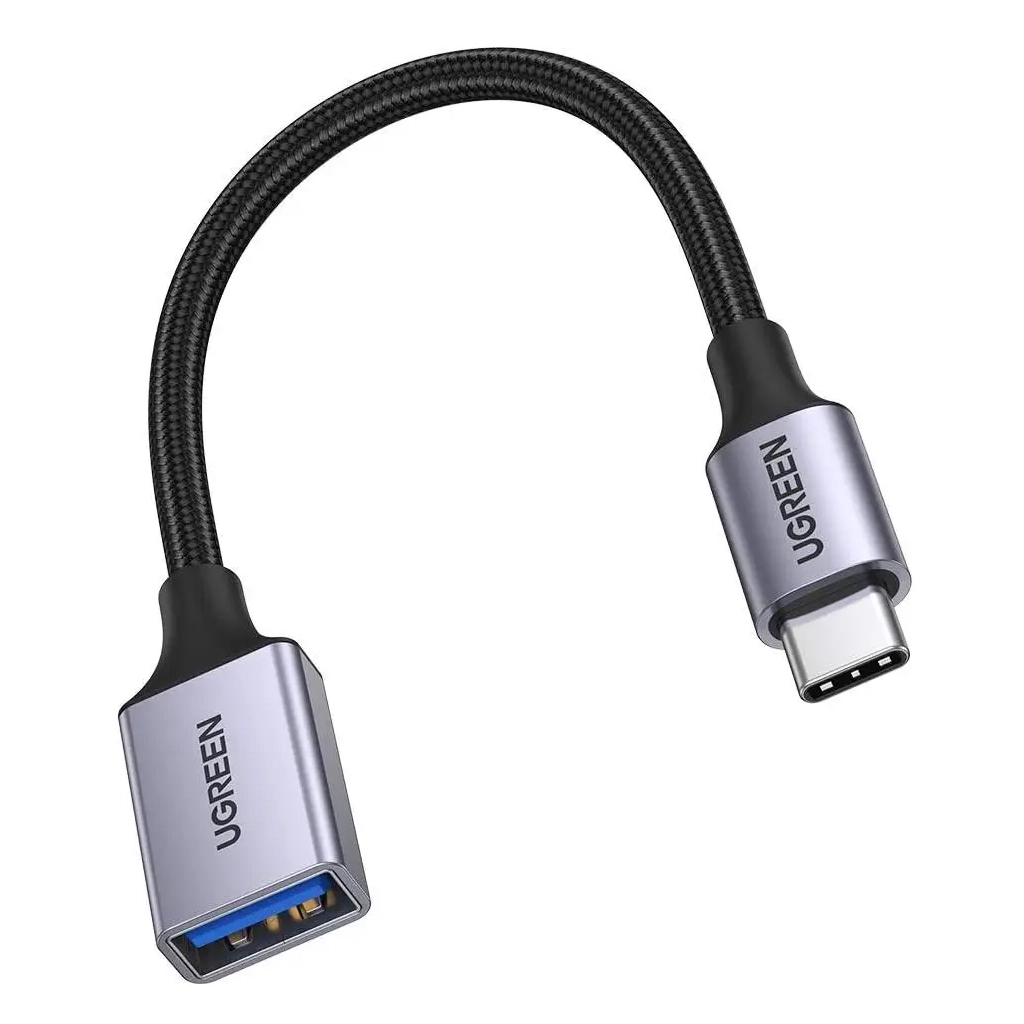 Перехідник OTG USB 3.0 AF to USB-C 0.1m US378 black Ugreen (70889) - зображення 2