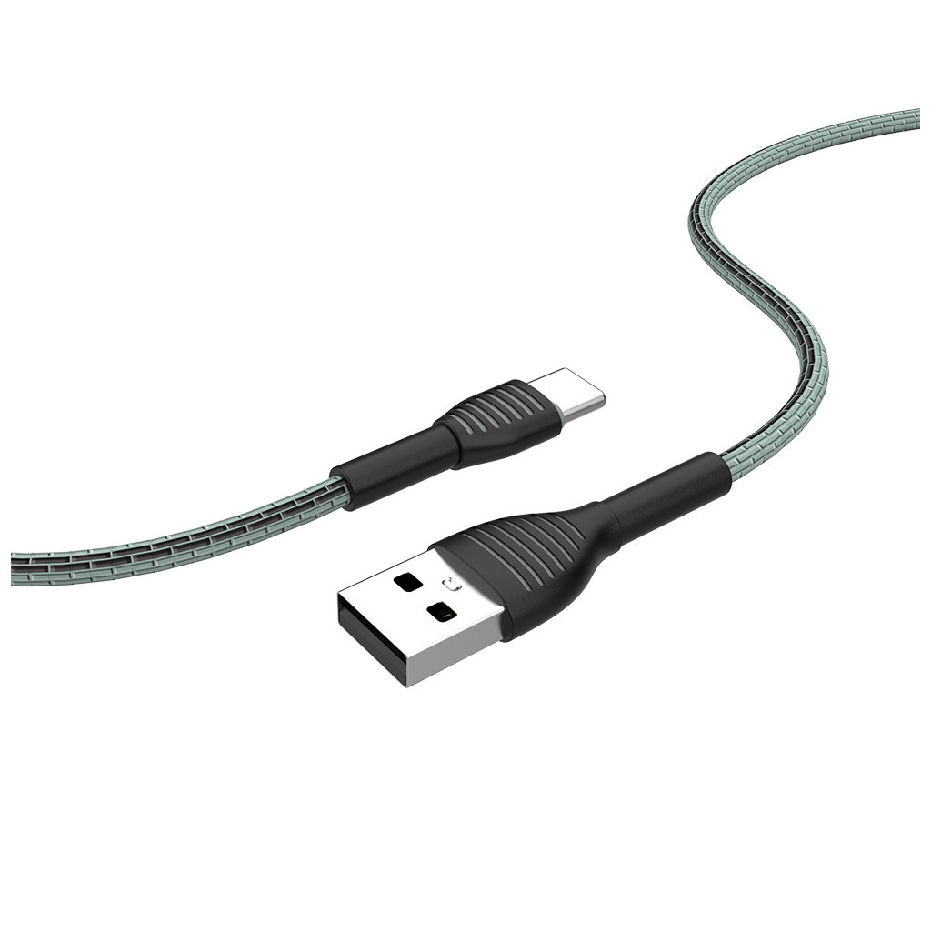 Дата кабель USB 2.0 AM to USB-C 1.0m ColorWay (CW-CBUC041-GR) - зображення 6