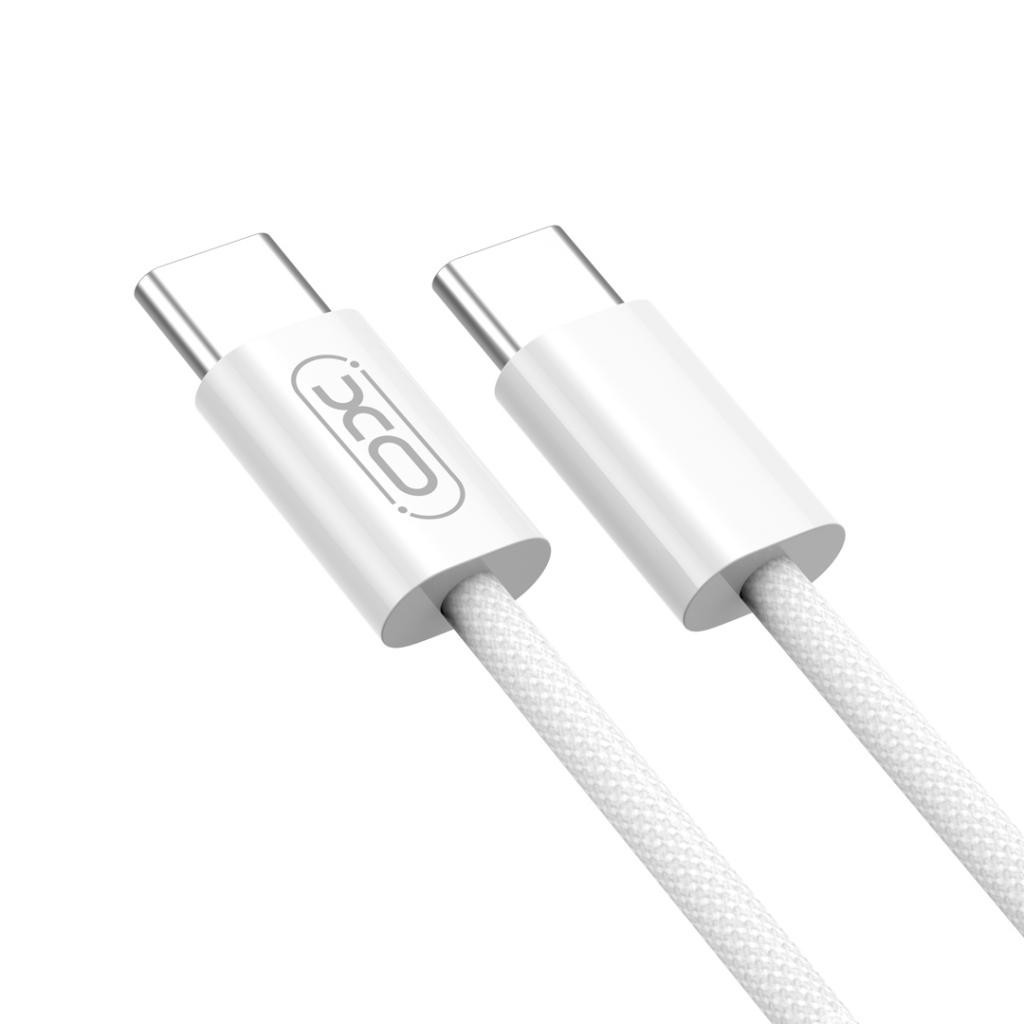 Дата кабель USB-C to USB-C 1.0m 60W White XO (XO-NB-Q259-WH) - зображення 2
