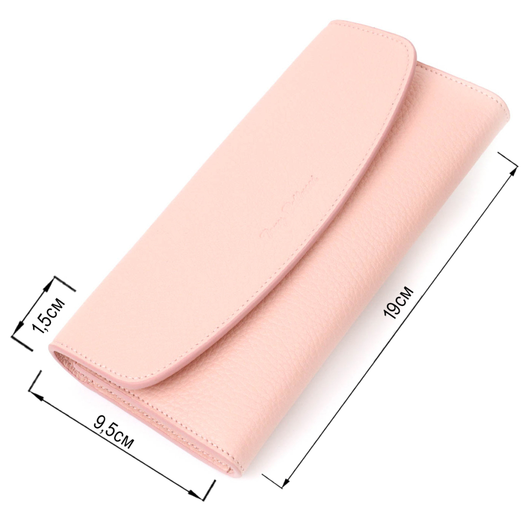 Гаманець Tony Bellucci З натуральної шкіри Пудровий (21963) - зображення 3