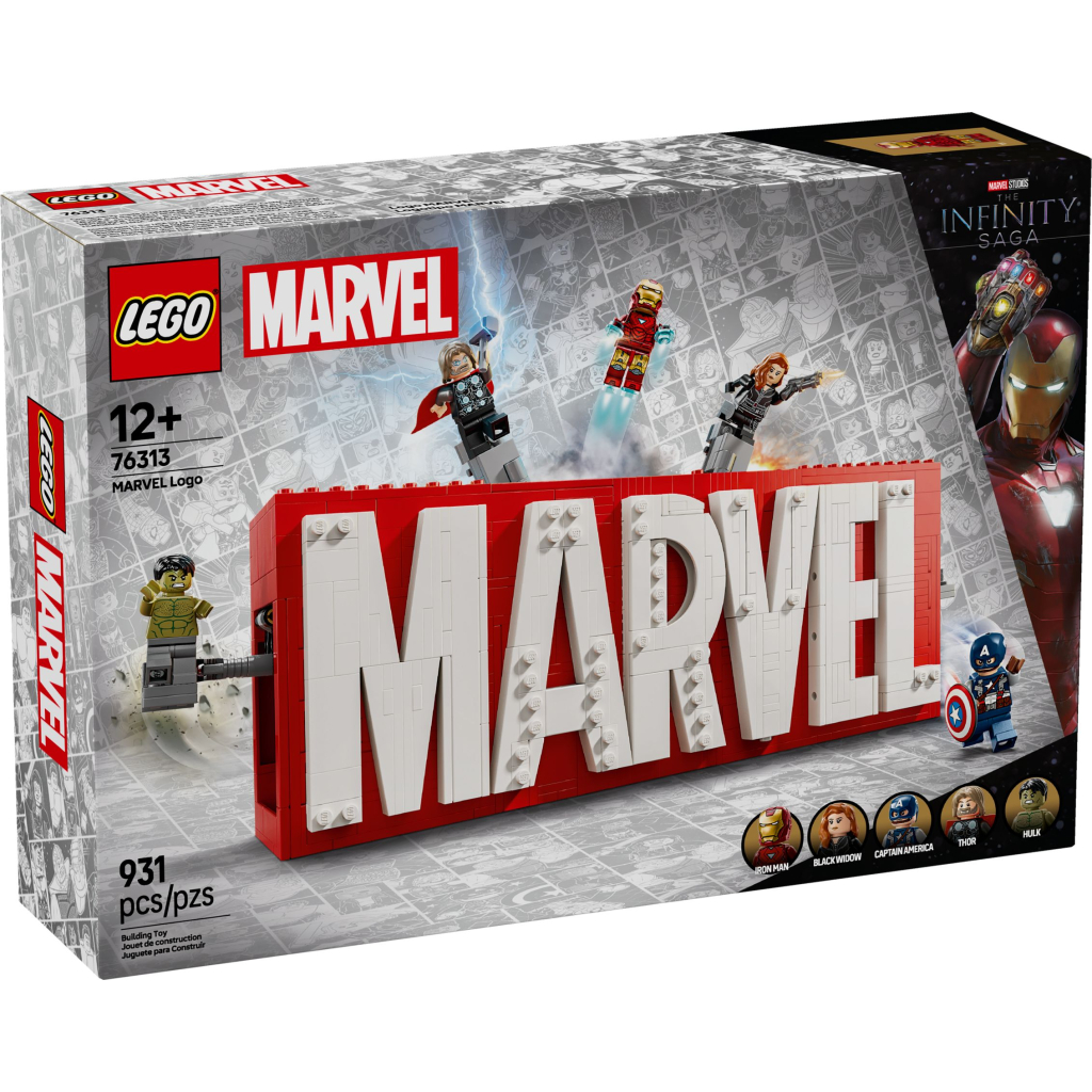 Конструктор LEGO Super Heroes Логотип і мініфігурки MARVEL (76313) - зображення 1