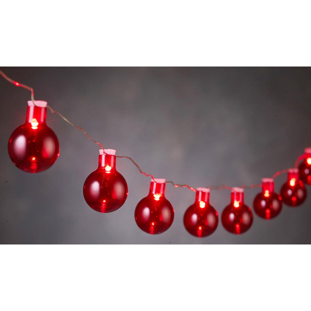 Гірлянда Luca Lighting Лампочки червоні, 2,4 м (8718861683769) - зображення 2