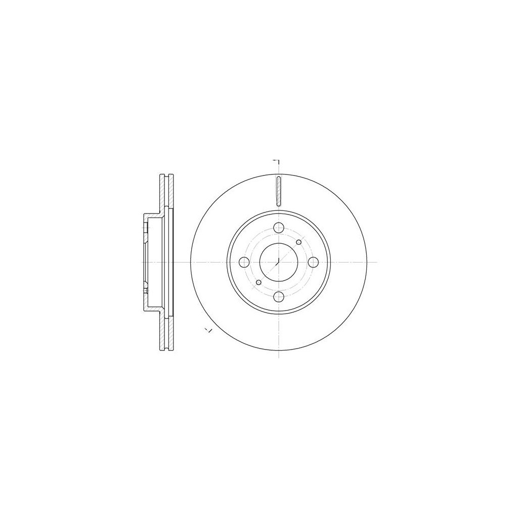 Гальмівний диск REMSA 6635.10 - зображення 1