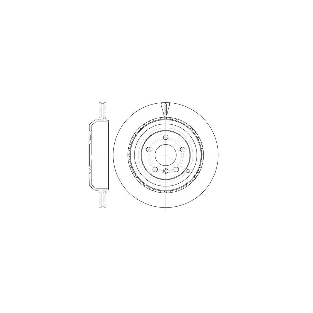 Гальмівний диск REMSA 61031.10 - зображення 1