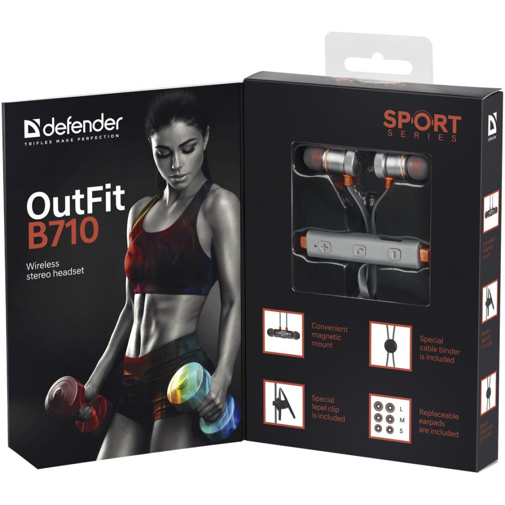 Навушники Defender OutFit B710 Black-Orange (63712) - зображення 9