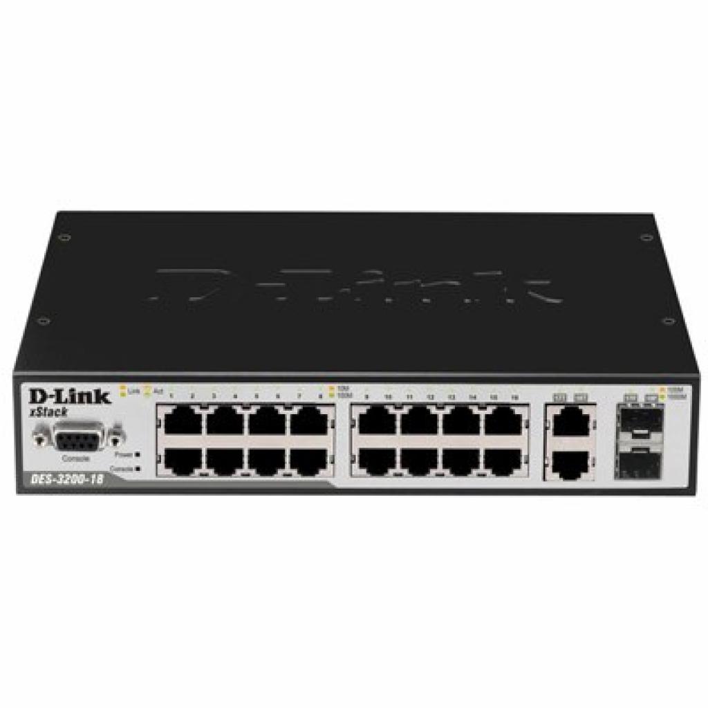 Комутатор мережевий D-Link DES-3200-18 - зображення 1