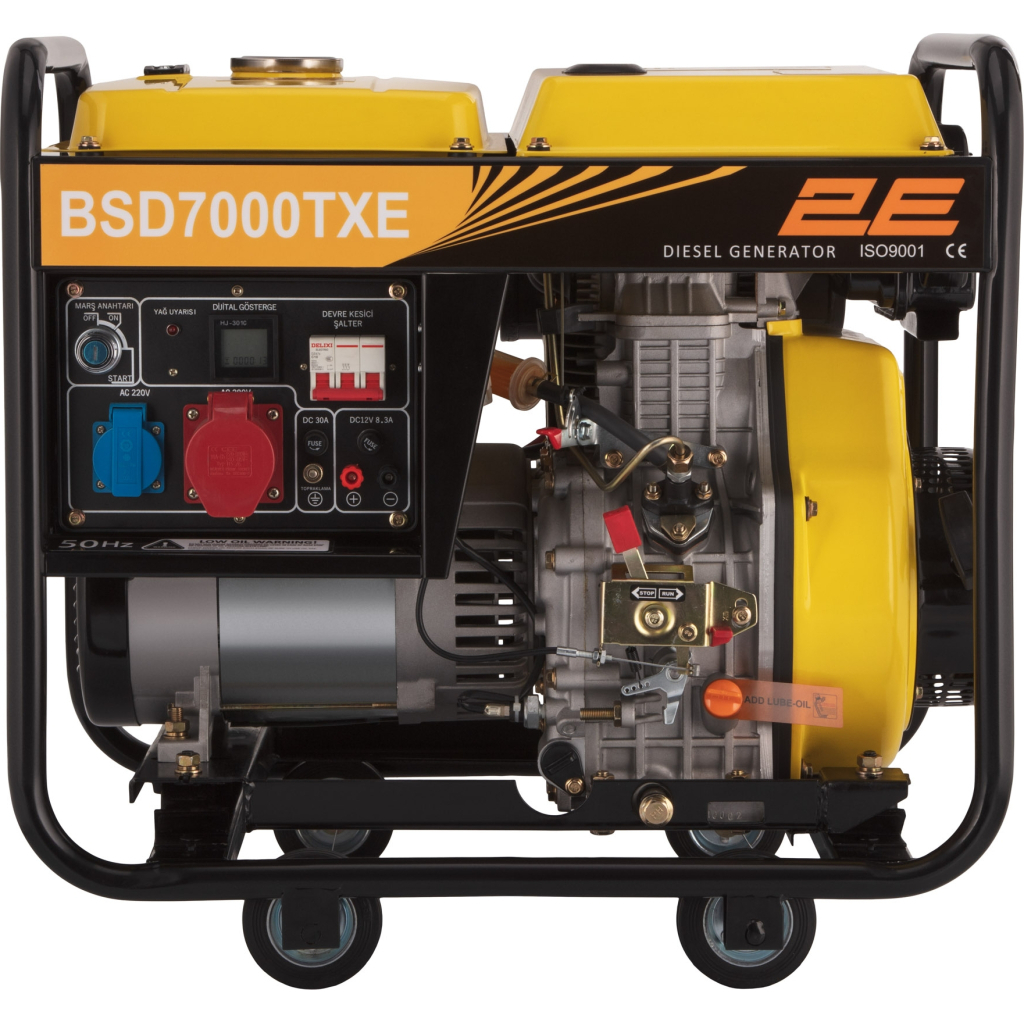 Генератор 2E Diesel, 3 фази, 6/6.6кВт, ручний/електростарт, AVR (2E-BSD7000TXE) - зображення 5