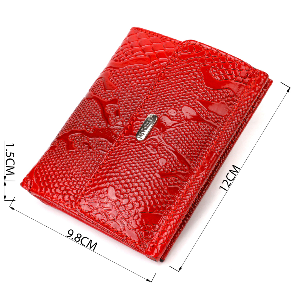 Гаманець Canpellini З натуральної шкіри Червоний (21816) - зображення 3