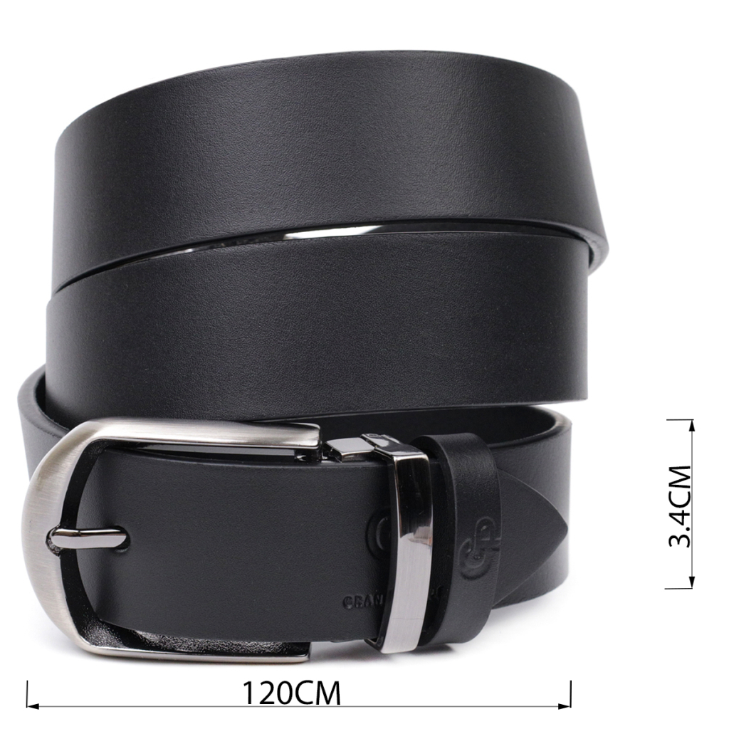 Ремінь Grande Pelle Брючний з натуральної шкіри Чорний (11681) - зображення 3