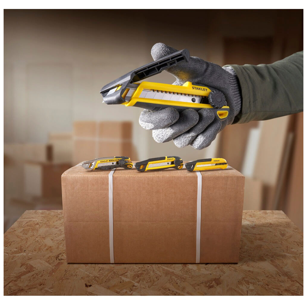 Ніж монтажний Stanley сегментний, з фіксатором, 18 мм (STHT10500-0) - зображення 3