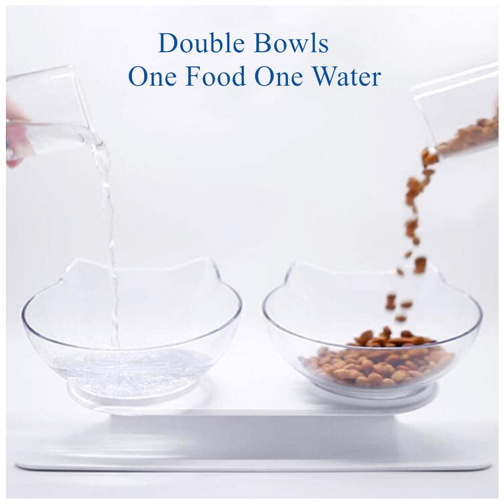 Посуд для котів Me&Pet Миски з підставкою прозорі (NMP060) - изображение 10