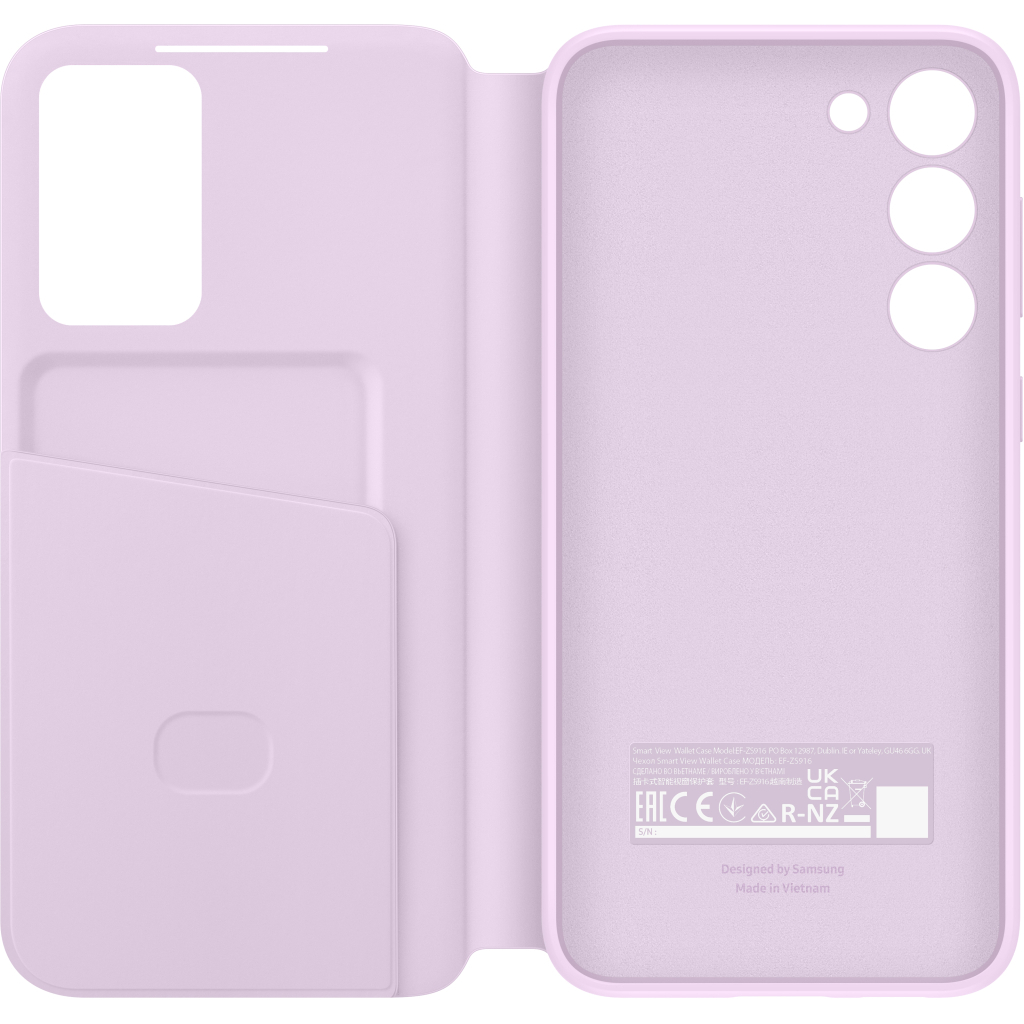 Чохол до мобільного телефона Samsung Galaxy S23 Plus Smart View Wallet Case Lilac (EF-ZS916CVEGRU) - зображення 5
