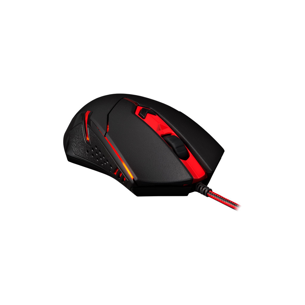Мишка Redragon M601BA USB Black-Red + Килимок (78226) - зображення 6