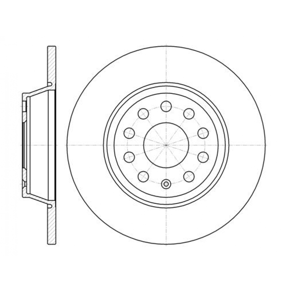 Гальмівний диск REMSA 6973.00 - зображення 1