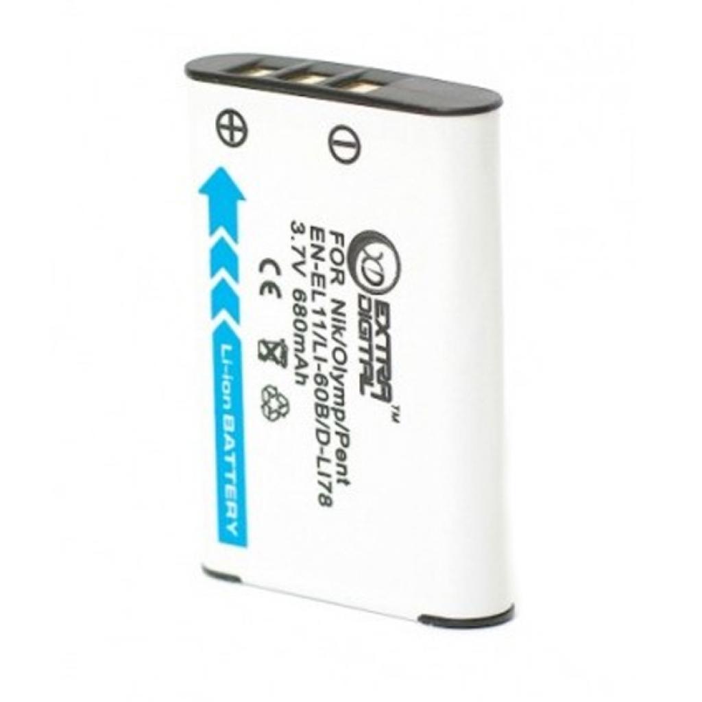 Акумулятор до фото/відео Extradigital Olympus LI-60B, EN-EL11, D-LI78, DB-80, DB-L70 (DV00DV1332) - зображення 2