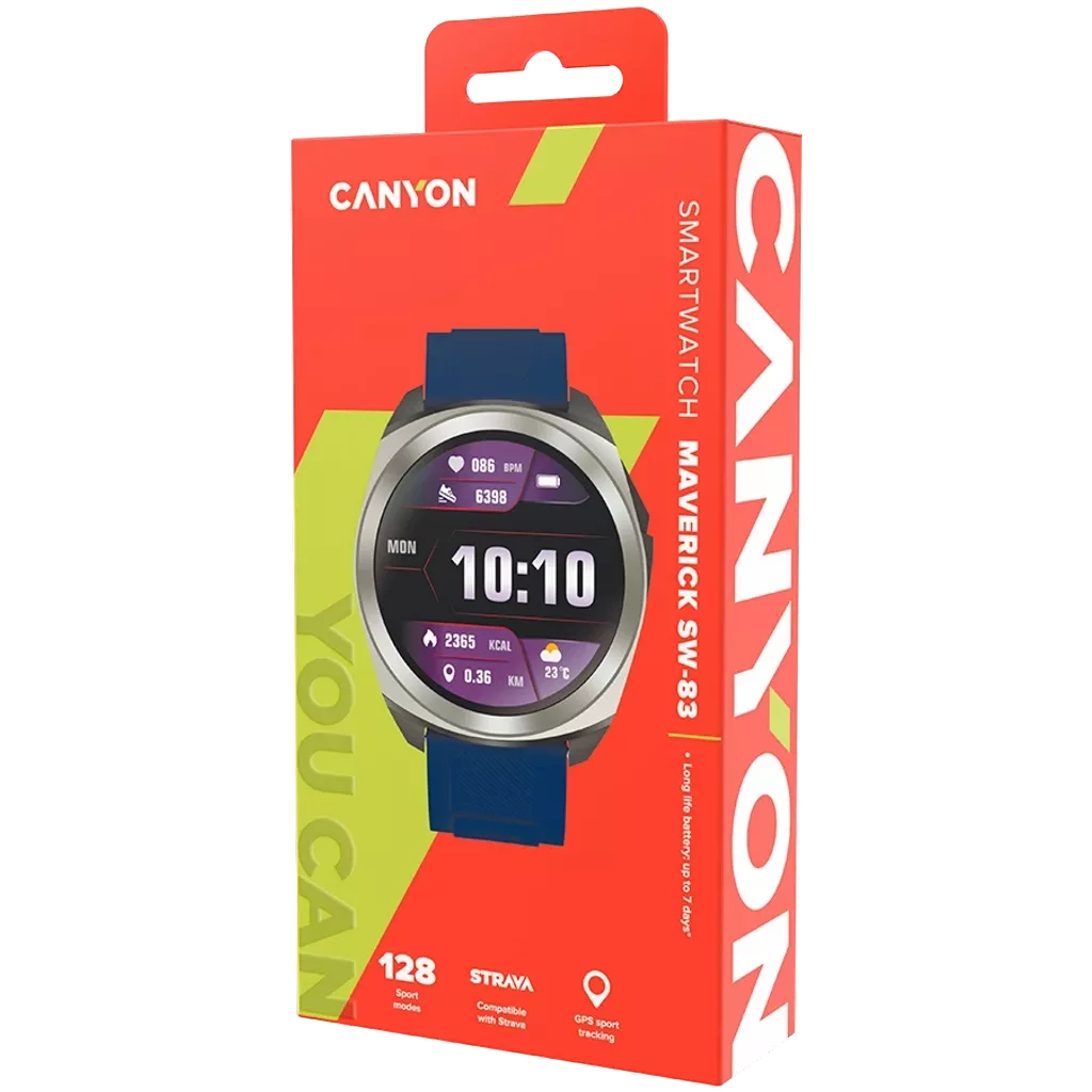 Смарт-годинник Canyon Maveric SW-83 GPS Silver (CNS-SW83SS) - зображення 7