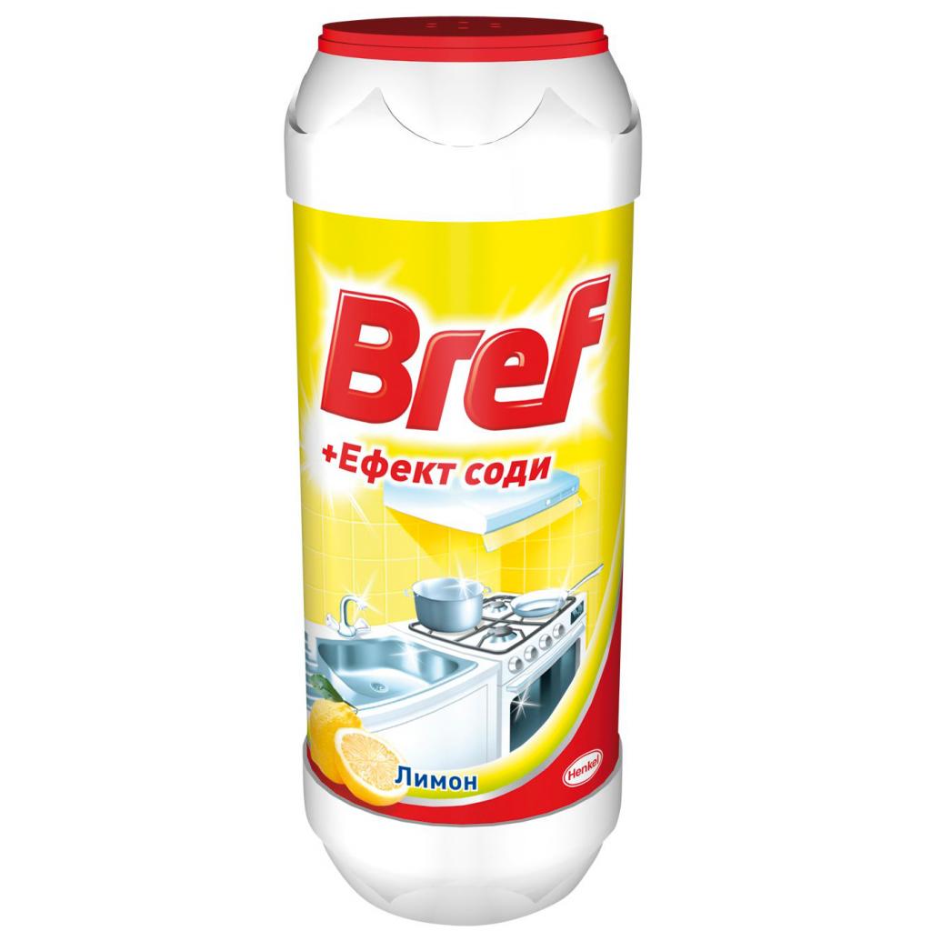 Порошок для чищення кухні Bref Ефект соди Лимон 500 г (9000100254953) - зображення 1