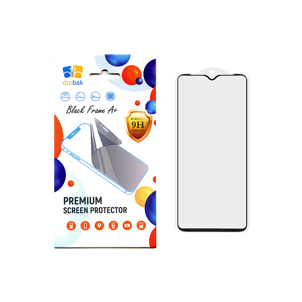 Скло захисне Drobak Samsung Galaxy A03 Core Black Frame A+ (616155) - зображення 1