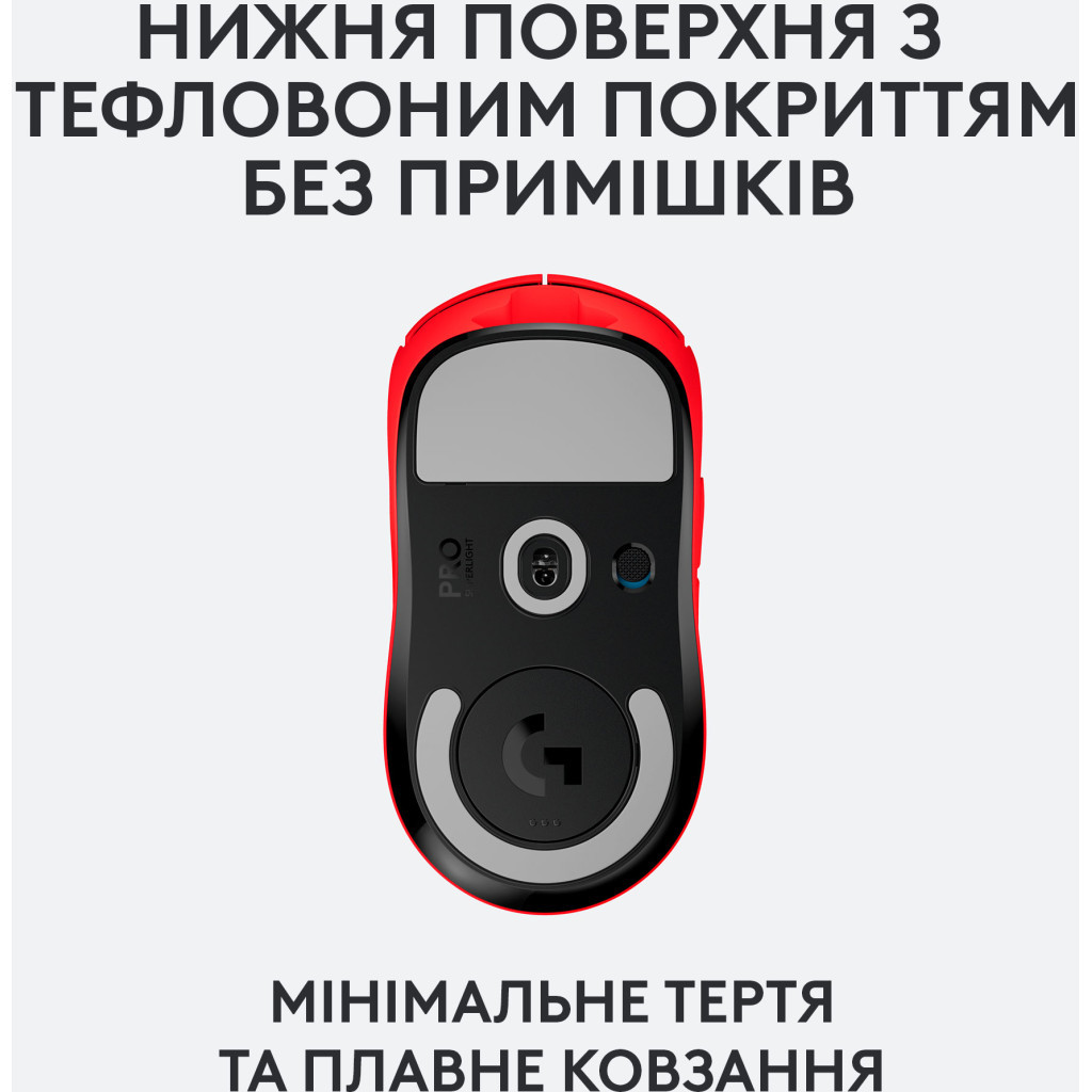 Мишка Logitech G Pro X Superlight Wireless Red (910-006784) - зображення 5