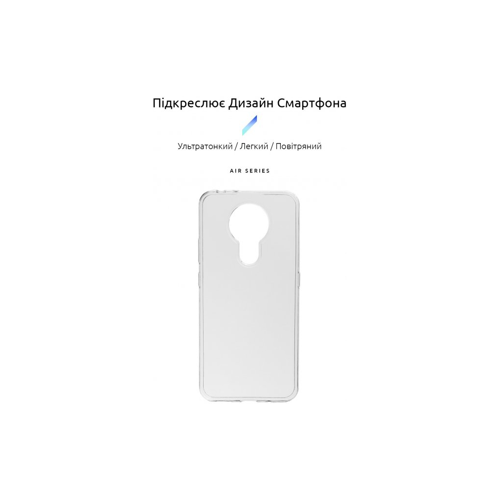 Чохол до мобільного телефона Armorstandart Air Series Nokia 3.4 Transparent (ARM59440) - зображення 2