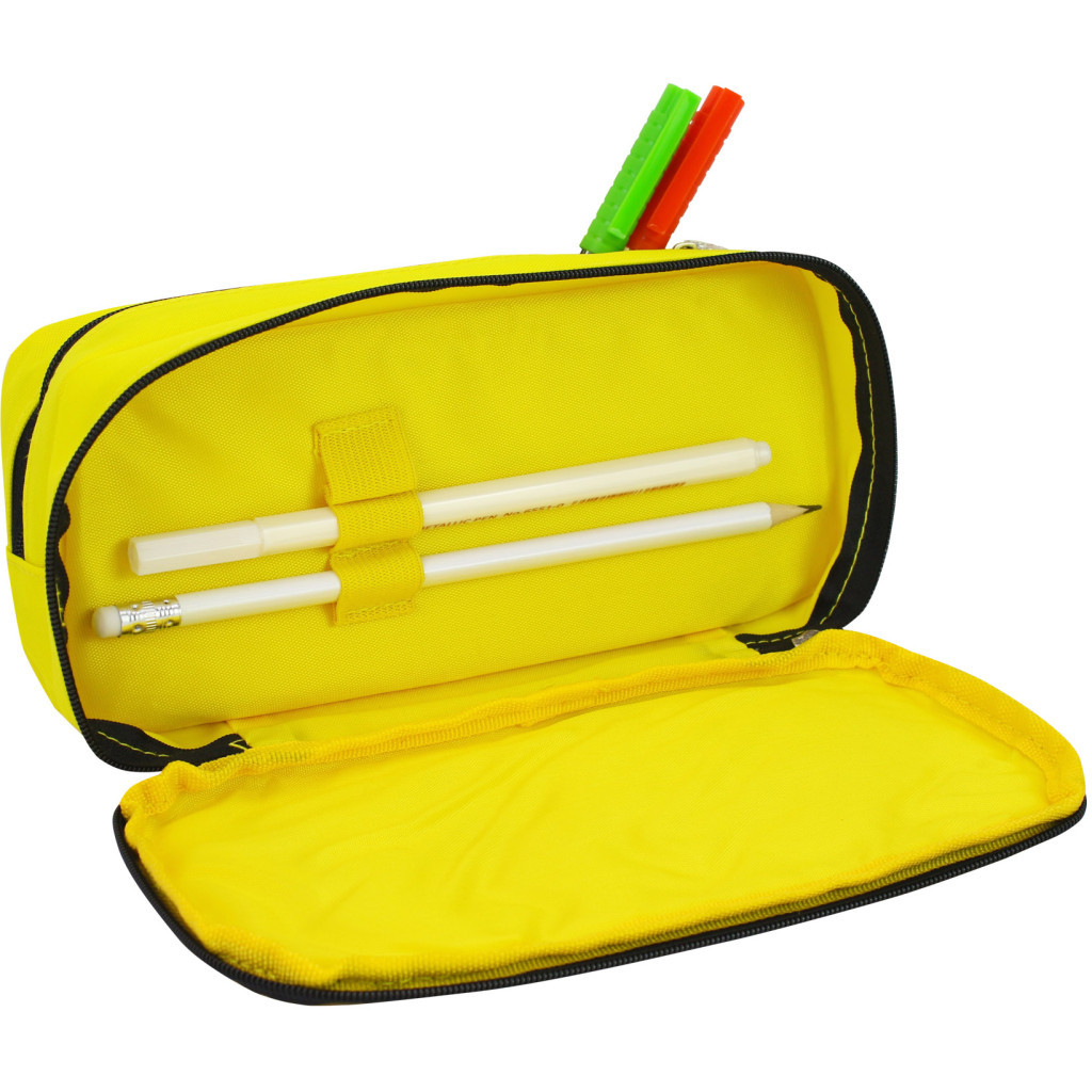 Пенал Cool For School 1 відділення Жовтий (B-8691-yellow) - зображення 2