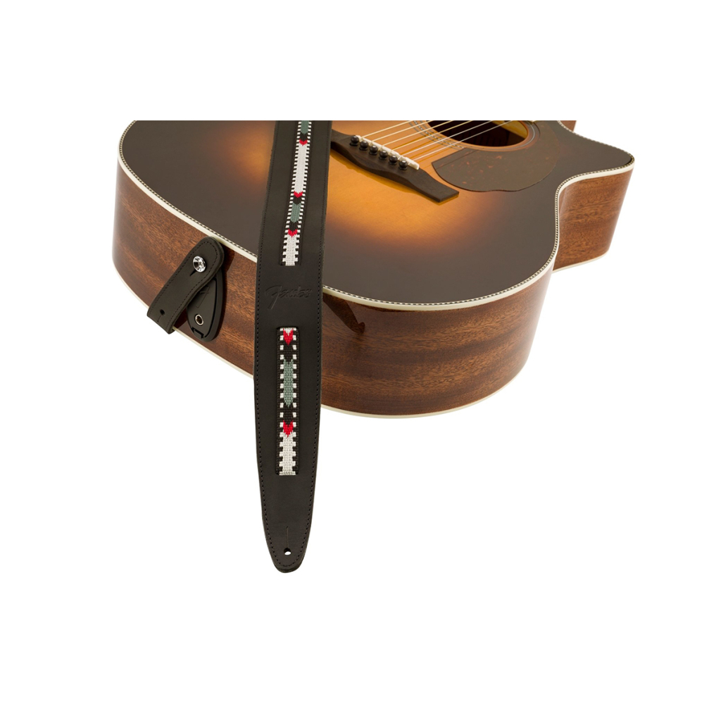 Ремінь для гітари Fender Strap Acoustic Paramount Leather Black (233389) - изображение 4