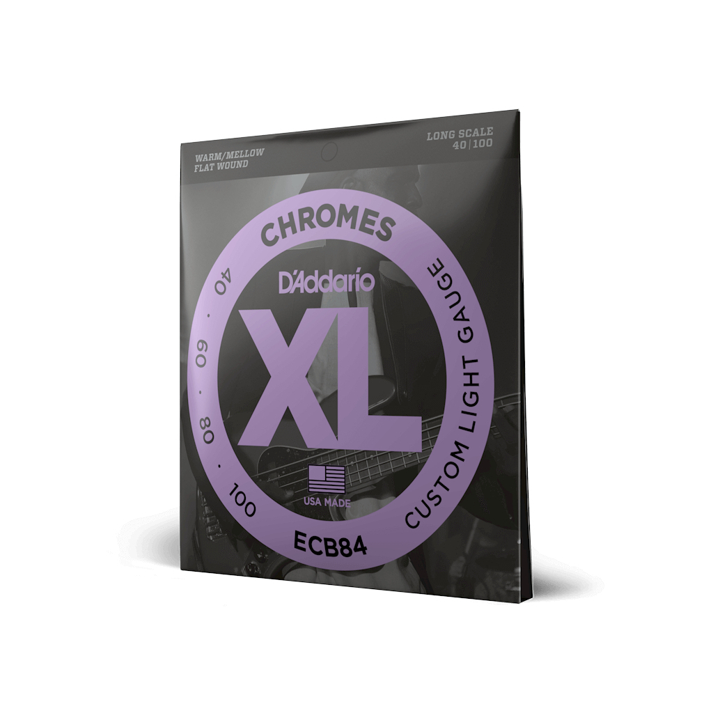 Струни для гітари D'Addario XL Chromes Bass Custom Light (40-100) (ECB84) - зображення 2