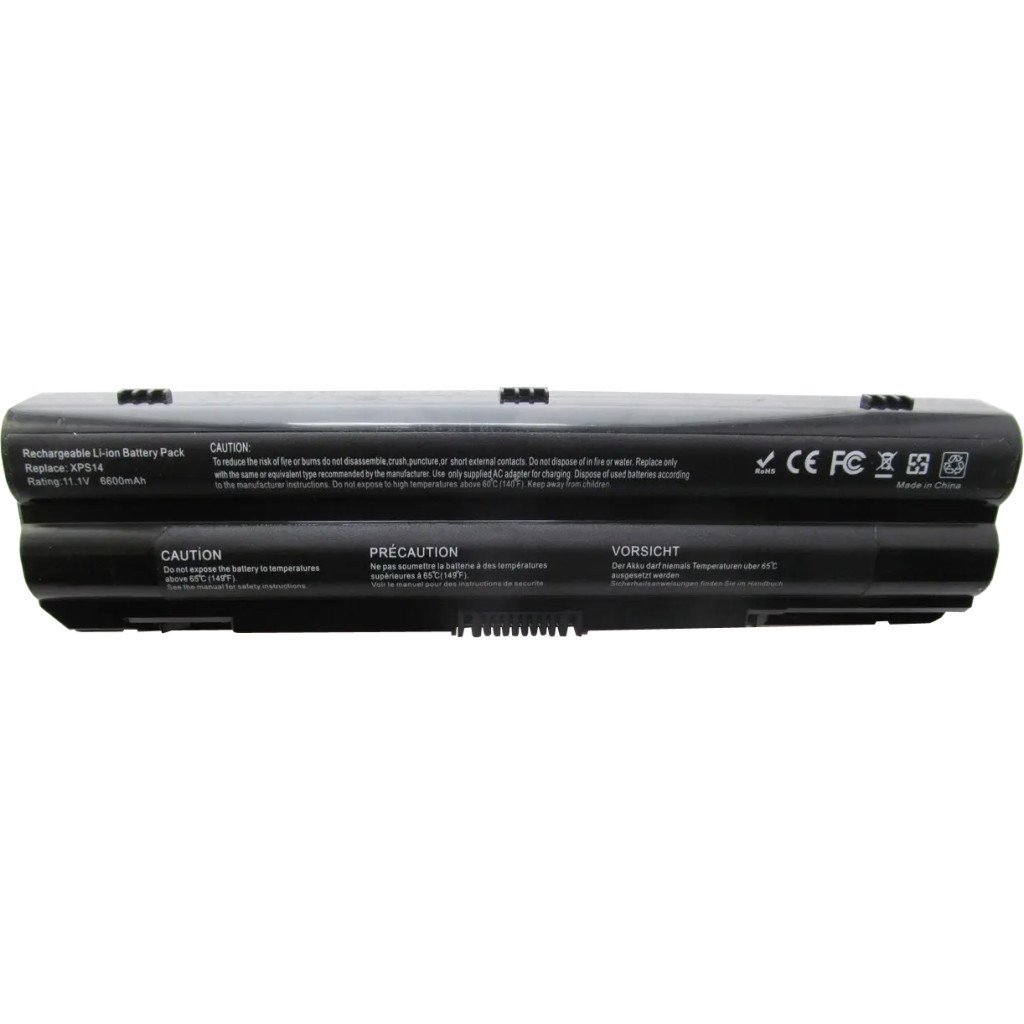 Акумулятор до ноутбука AlSoft Dell XPS 14 J70W7, 6600mAh, 9cell, 11.1V, Li-ion (A47154) - зображення 1