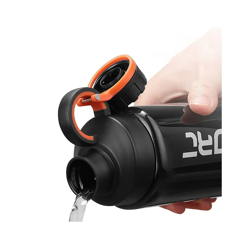 Пляшка для води Casno 800 мл KXN-1235 Чорна (KXN-1235_Black) - зображення 4