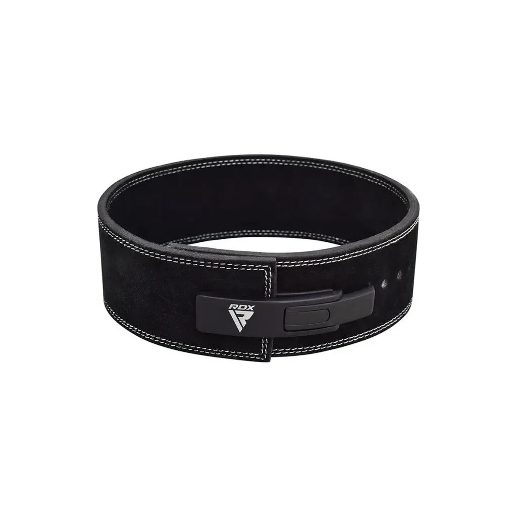 Атлетичний пояс RDX 4 Pro Liver Buckle шкіряний Black Plus M (WBL-4LB-M+) - зображення 3