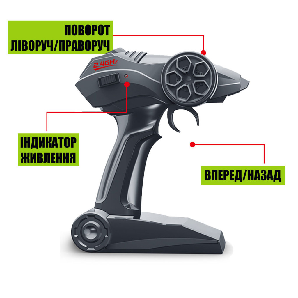 Радіокерована іграшка Sulong Toys Off-road Crawler – Speed King, сірий (SL-153RHMGR) - зображення 3