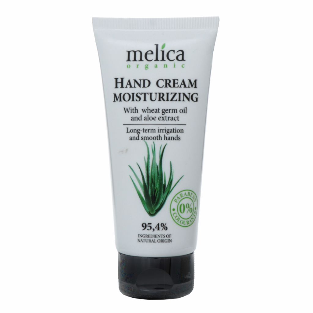 Крем для рук Melica Organic з олією зародків пшениці та екстрактом алое 100 мл (4770416342198) - зображення 1