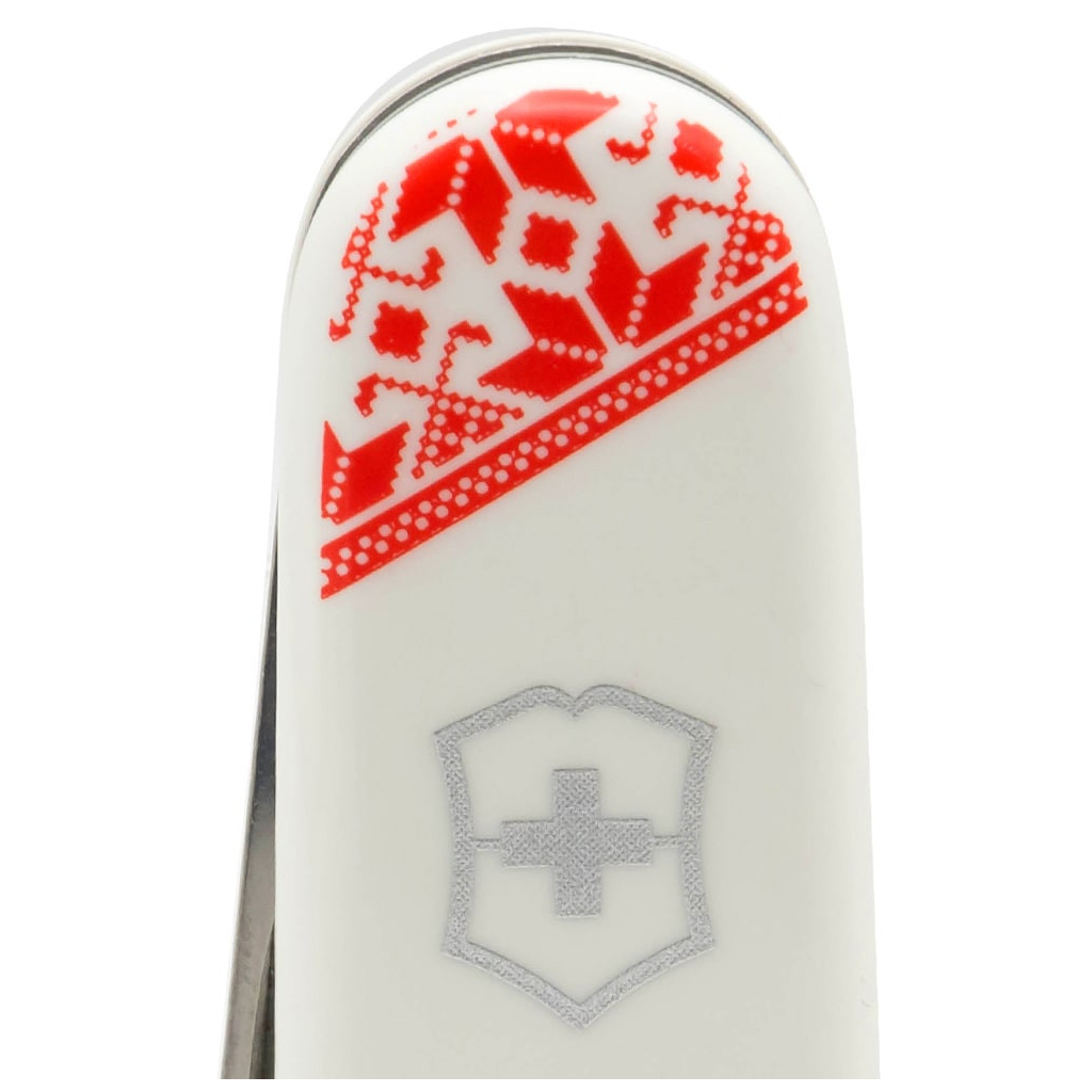 Ніж Victorinox Huntsman Ukraine White "Вишиванка" (1.3713.7_T0051r) - зображення 3