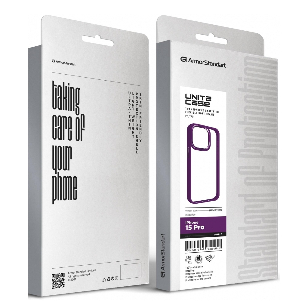 Чохол до мобільного телефона Armorstandart UNIT2 Apple iPhone 15 Pro Purple (ARM69983) - зображення 5