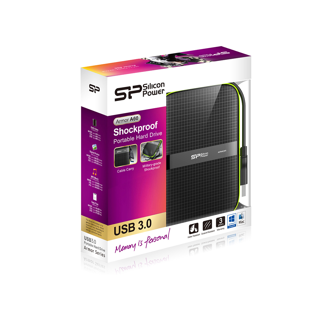 Зовнішній жорсткий диск 2.5" 1TB Silicon Power (SP010TBPHDA60S3K) - зображення 3
