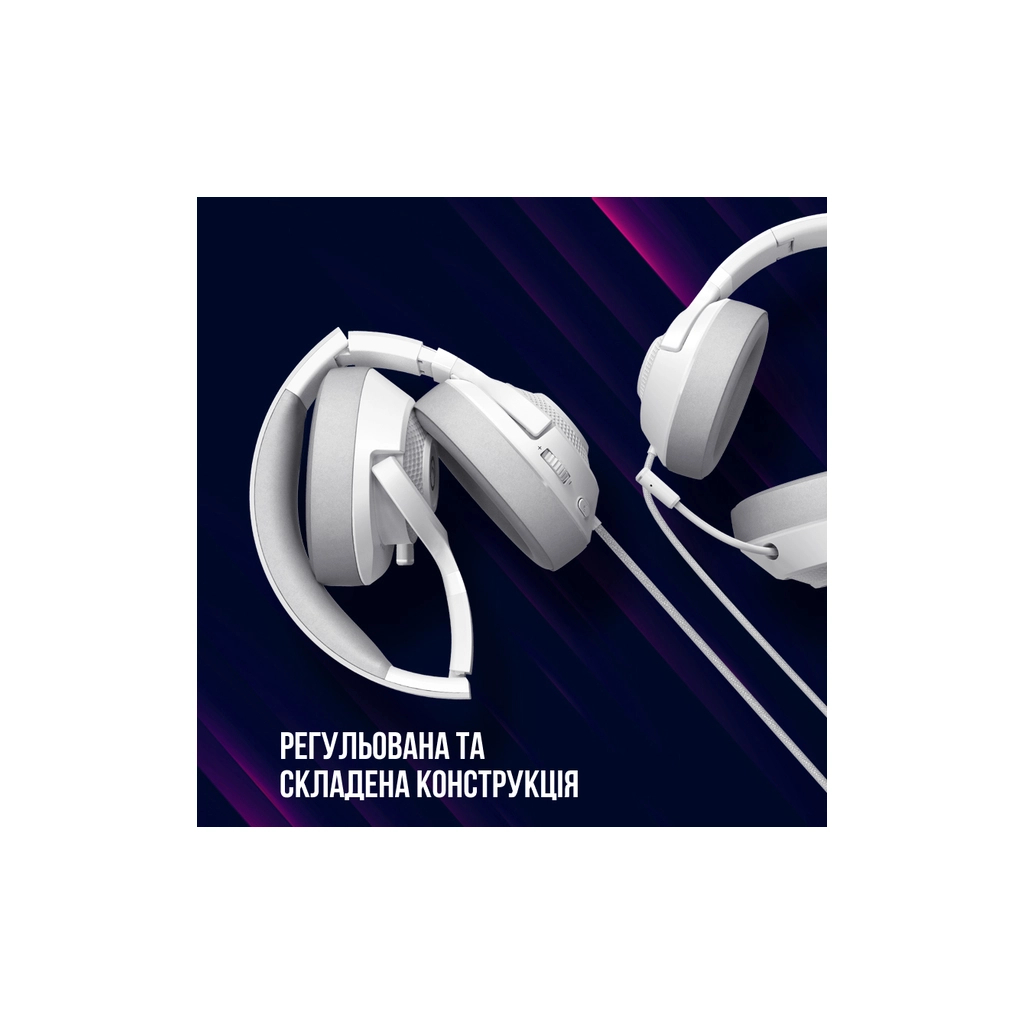 Навушники Lorgar Noah 101 Gaming 3.5 мм White (LRG-GHS101W) - зображення 6