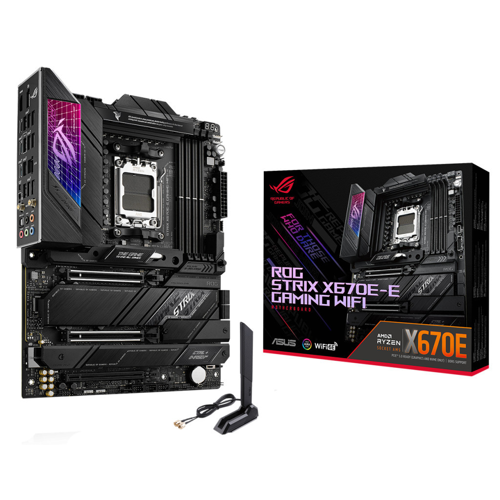 Материнська плата ASUS ROG STRIX X670E-E GAMING WIFI - зображення 1
