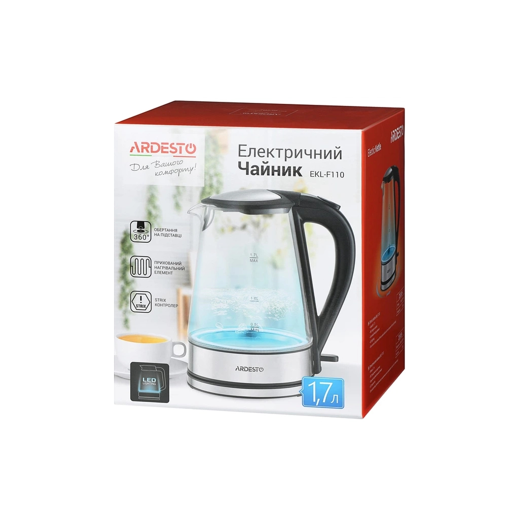 Електрочайник Ardesto EKL-F115 - зображення 7