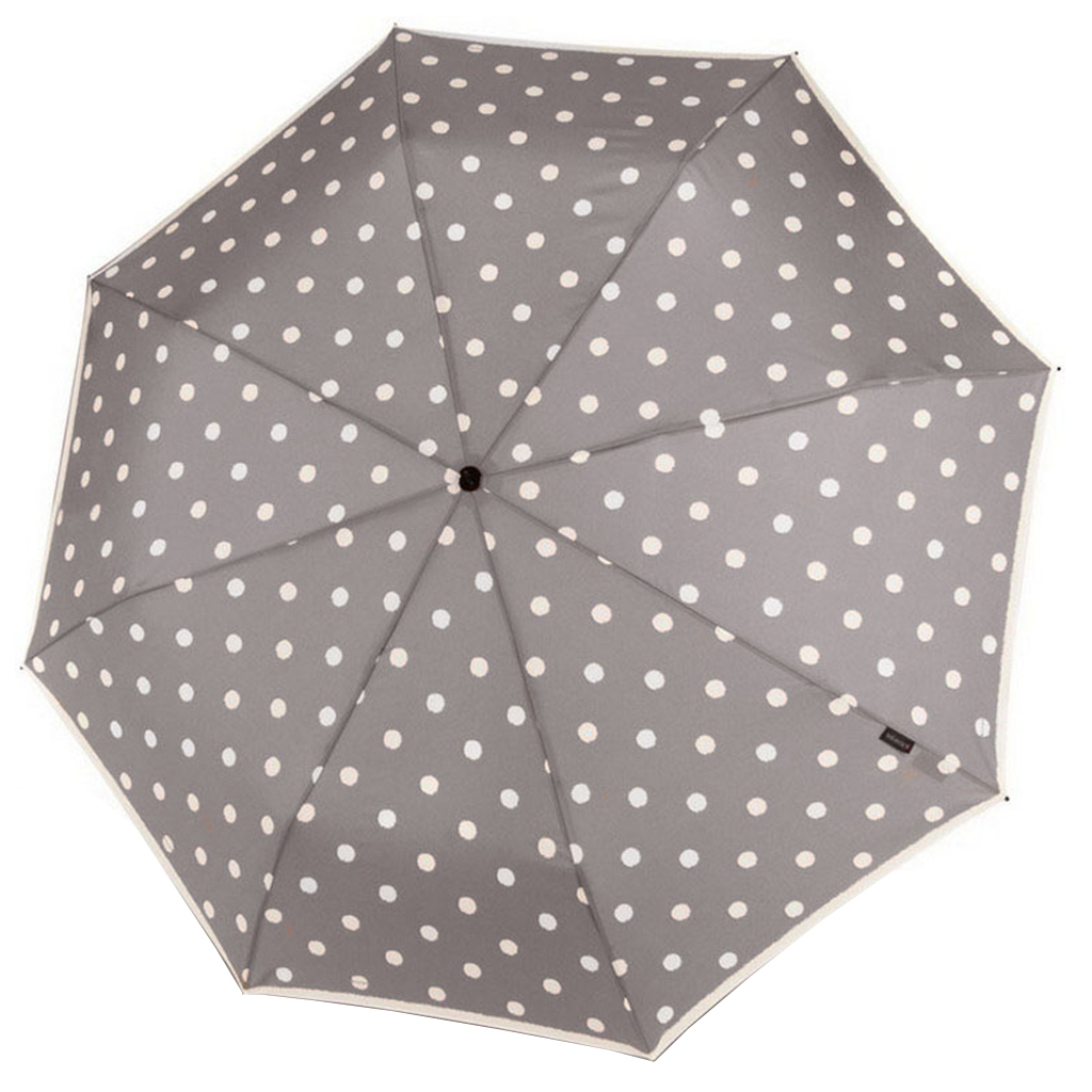 Парасоля Knirps C.205 Medium Duomatic Dot Art Taupe (Kn95 8205 4902) - зображення 3