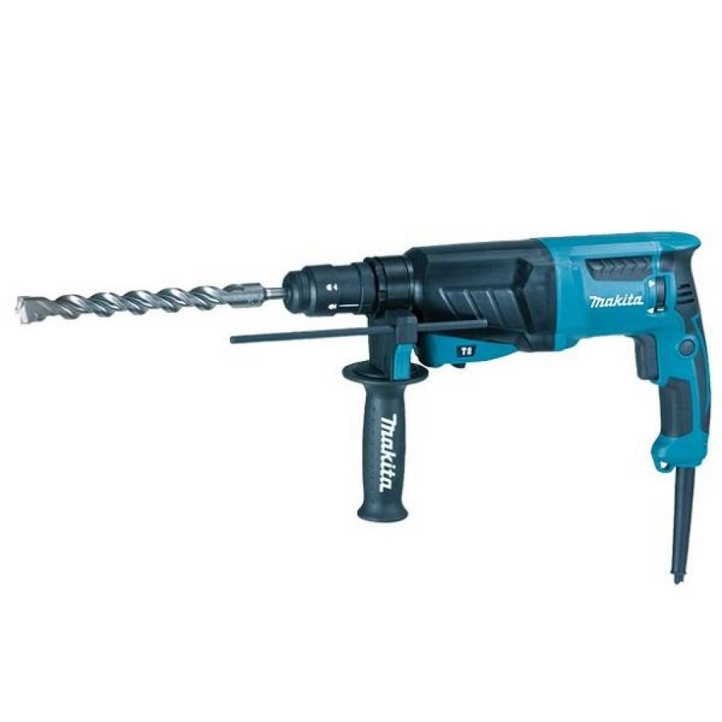 Перфоратор Makita HR2630T, SDS-Plus 26мм со сменным патроном, 800Вт, 2,4Дж (HR2630T) - зображення 2