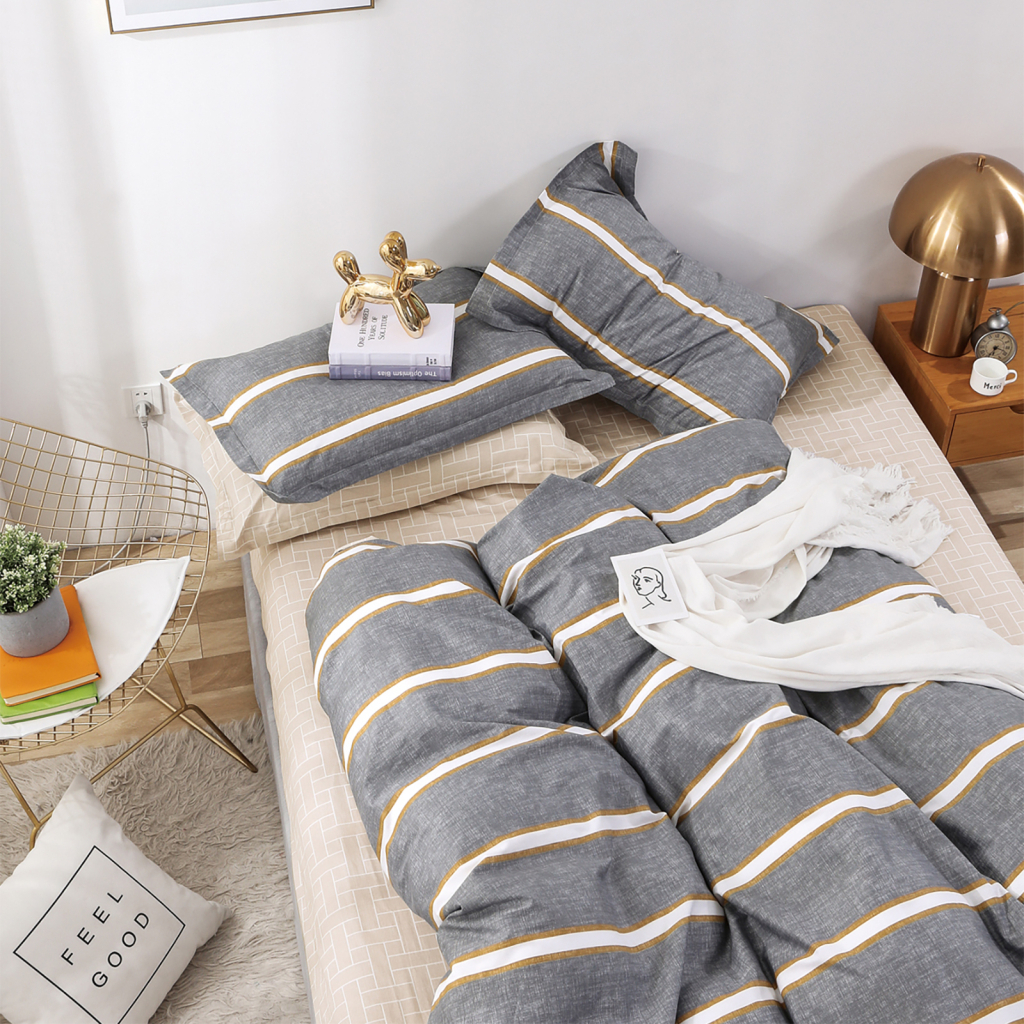 Постільна білизна Home Line Анжелі грей сатин полуторний (161358) - зображення 1