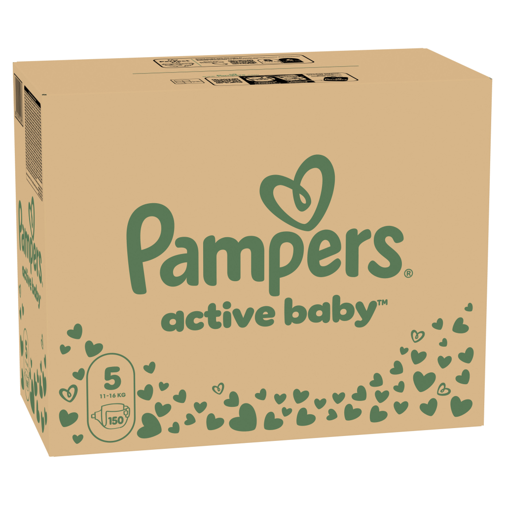 Підгузки Pampers Active Baby Junior Розмір 5 (11-16 кг) 150 шт. (8001090910981) - зображення 2
