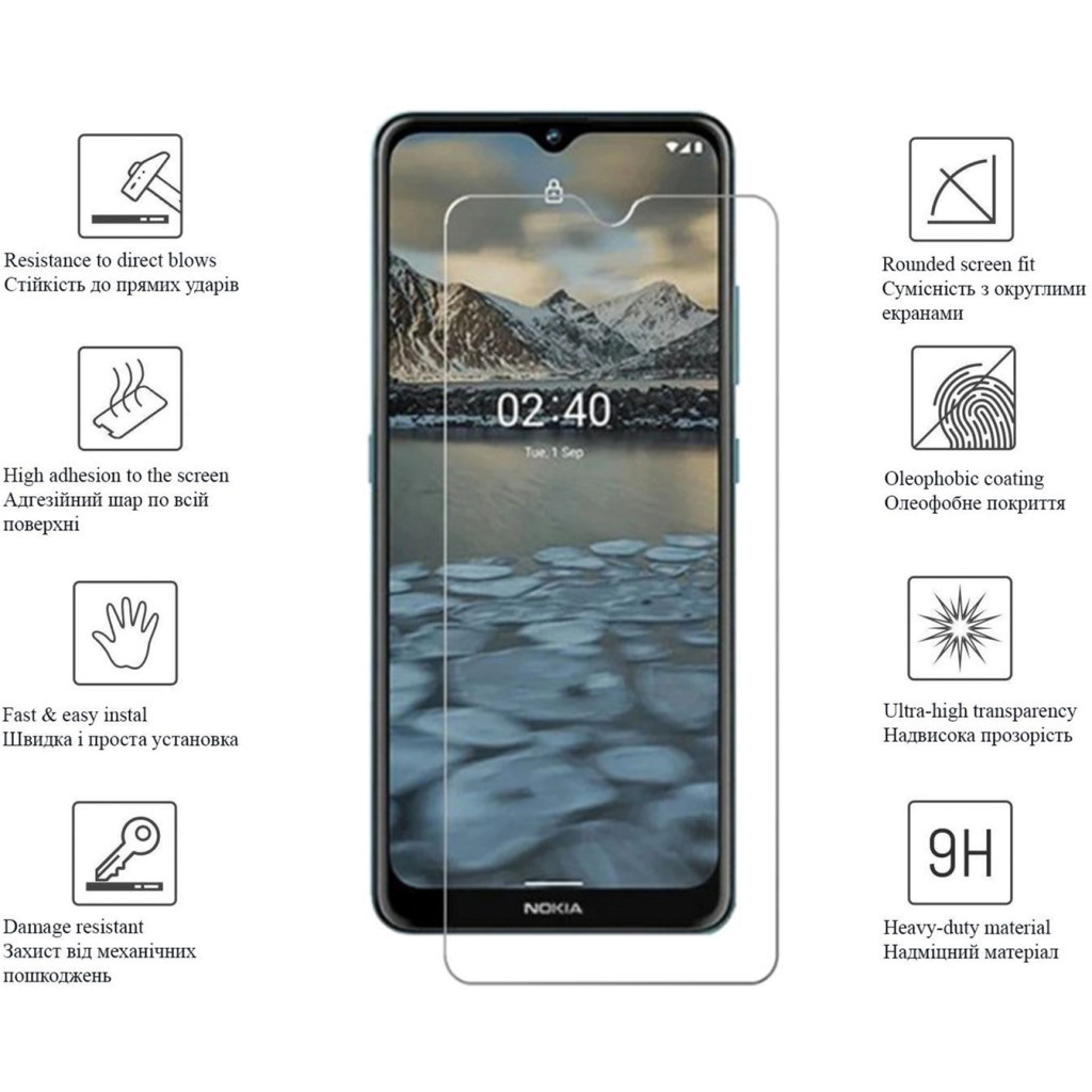 Скло захисне Drobak Nokia С30 (606081) - зображення 2